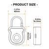 Outdoor Luggage Intelligent Fingerprint Lock Waterproof Rechargeable Padlock Outdoor Keyless Security Lock Enduring