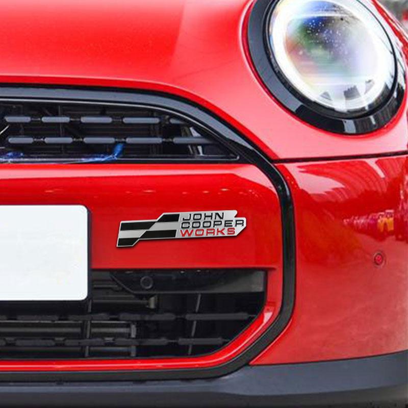 JOHN COOPER WORKS New Badge Car Stickers for BMW MINI JCW Metal Refit Rear Trunk Logo Personality Body Grille Nameplate Mark Or2