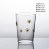 Flower Heat-resistant Glass Cups Tableware Milk Cups Juice Cups Household Water Cups Beautiful Cups Cold Drink Cups Wine Cups