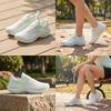 Slip Resistant Abrasion Resistant Slip Resistant Abrasion Resistant Low Top Running Shoes Women's White Green 122425535-1