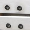 2pcs-Black Drawer Small Handle Wardrobe Cupboard Door Single Hole Circular Pull Ring