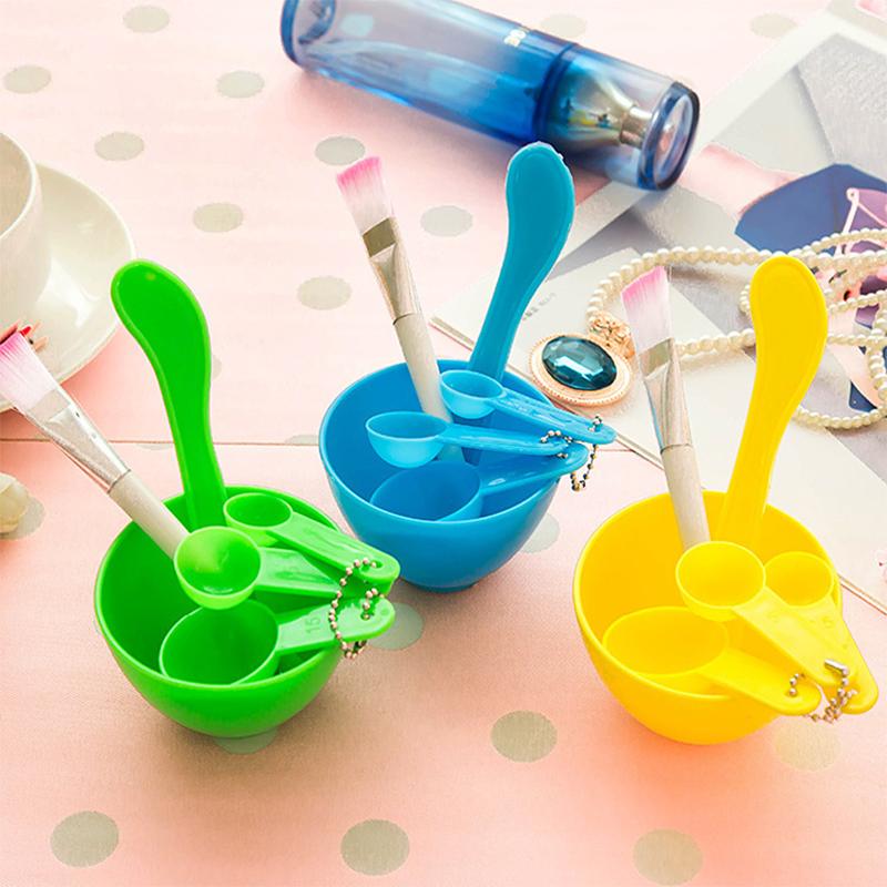 Conjunto de Tigela para Máscara e Tigela de Mistura e Conjunto de Seis Pincéis para Fazer Máscara Facial DIY Ferramentas de Beleza e Maquiagem