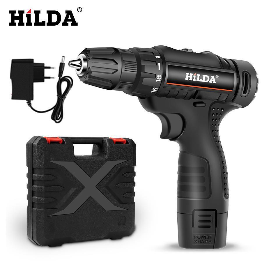 12V Dual-Speed Rechargeable Lithium Electric Drill & Screwdriver