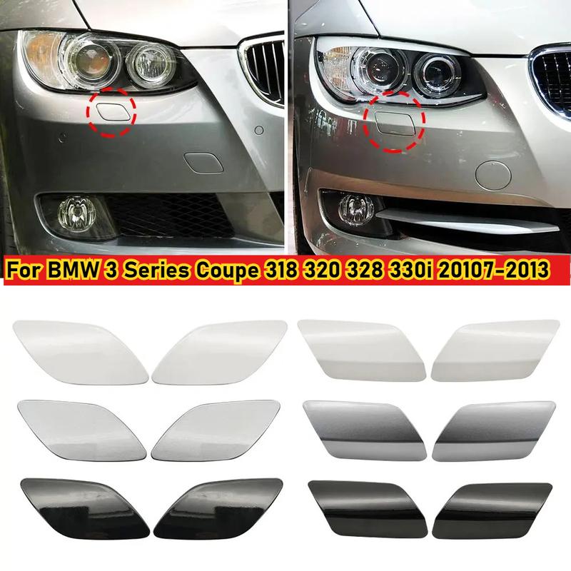 For BMW E92 E93 Car Front Bumper Headlight Washer Spray Cover Cap Accessory For BMW 3 Series Coupe 318 320 328 330i 20107-2013