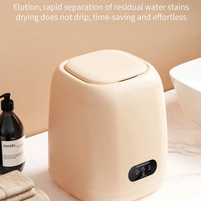 Fully Automatic Mini Electric Washer Portable Dormitory Elution Integration Machine Small Underwear Washing Machine