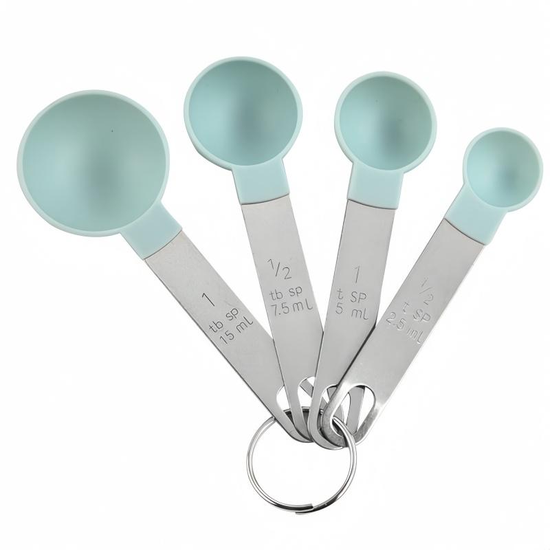 4/8pcs Measuring Cup and Spoon Set, Stackable Cups and Spoons, Nested Measuring Cups with Stainless Steel Handles