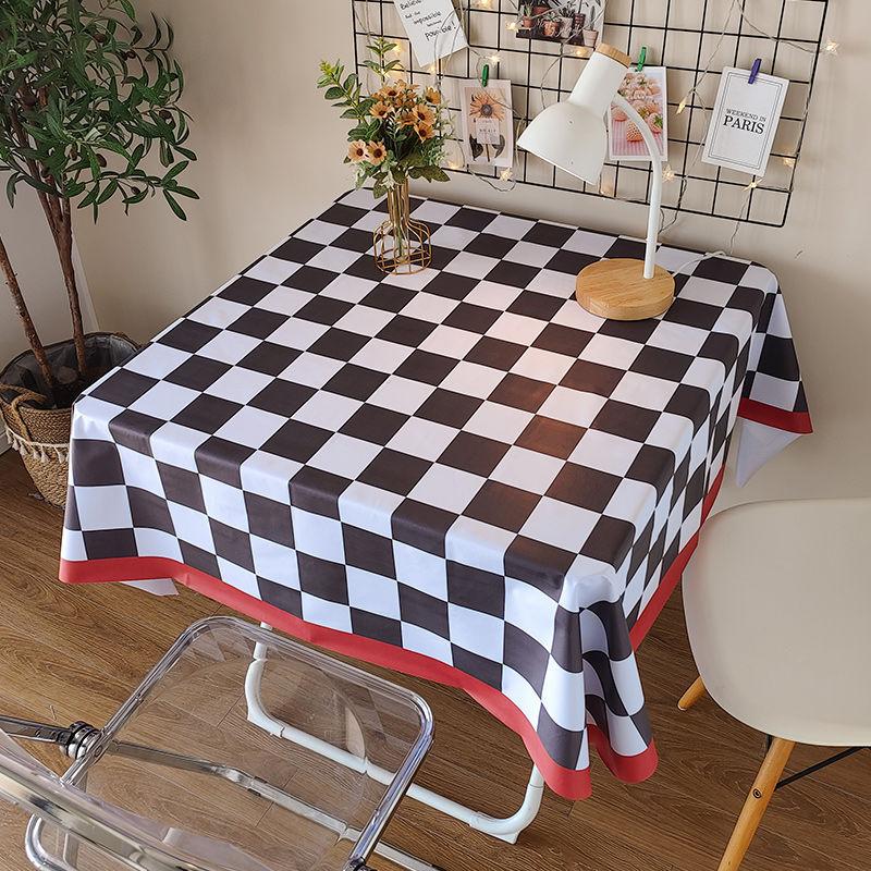 Tablecloth Waterproof, Oil-Proof And Scald-Resistant, Disposable Pvc High-End Sense Light Luxury Simple Table Cloth Coffee Table Cushion