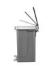 EKO Hana Recycler Duo Pedal-Operated Trash Can, Step Bin, Blue/Gray, 10L+10L with Lid, No Inner Box, EK6200-10L+10L-TB/GY