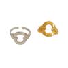 Titanium Steel Open Emotion Couple Ring - Non-Fading 18k Gold Stainless Steel Jewelry.
