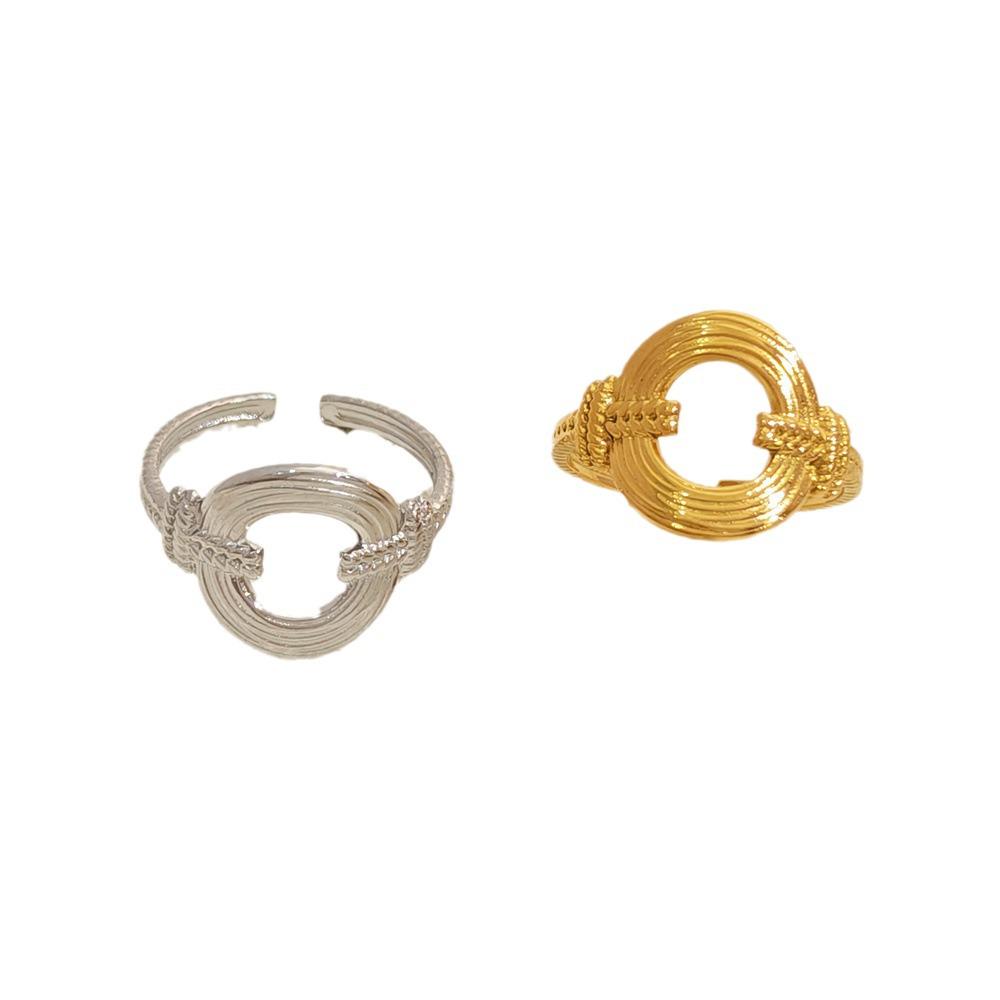 Titanium Steel Open Emotion Couple Ring - Non-Fading 18k Gold Stainless Steel Jewelry.