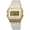 Casio F-91WS-7A2 Digital Quartz Watch Unisex Gold Clear Color Fashion Style