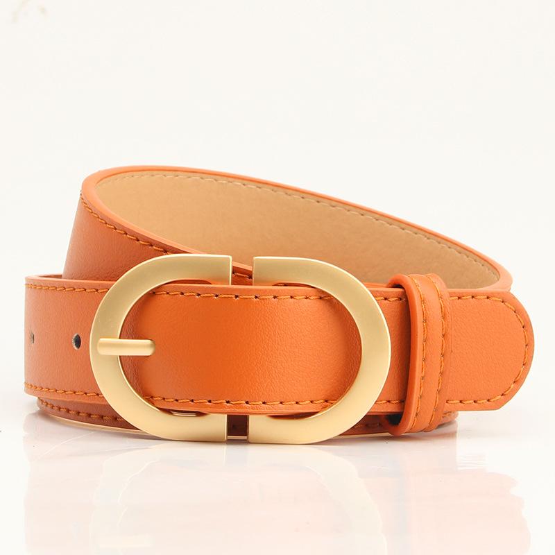 A Matte, High-end, Fashionable Korean-style Pu Belt for Women, Versatile for Outerwear and Jeans, and A Decorative Strap