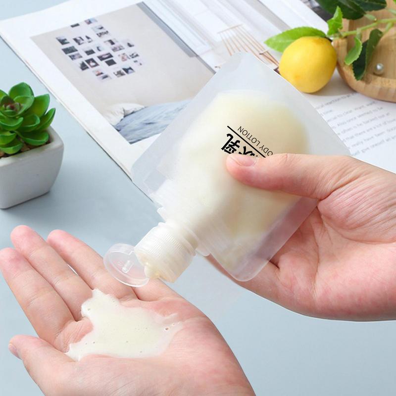 30/50/100ML Squeeze Pouches Refillable Empty Portable Squeeze Shampoo Conditioner Travel Bottles Travel Accessories
