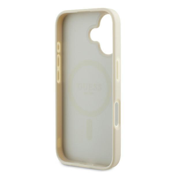 Guess Guhmp16Spghsmme Iphone 166.1 Beżowy/Beige Hardcase Grained Ring Magsafe