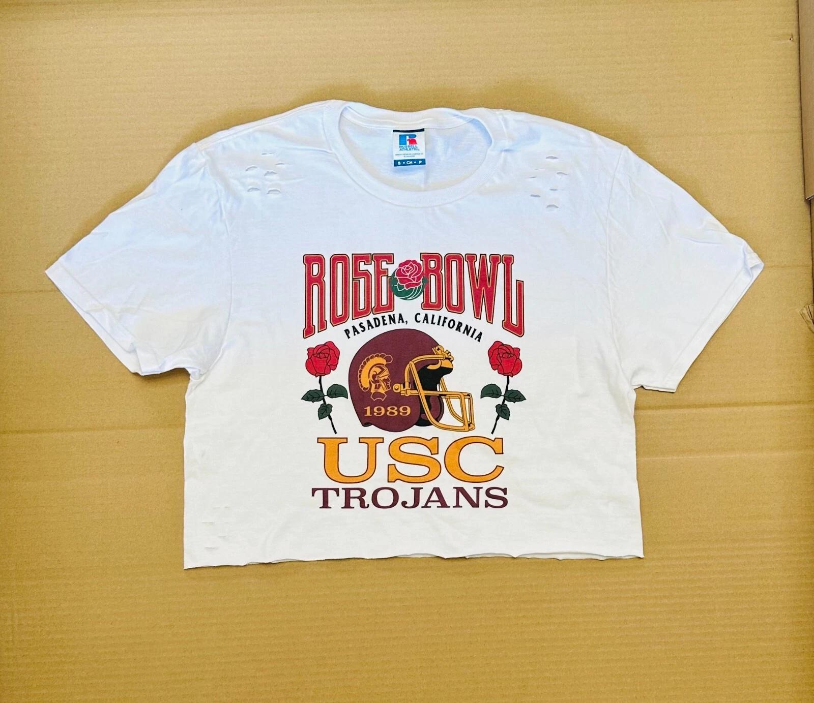 USC Trojans cropped top shirt distressed 4XL