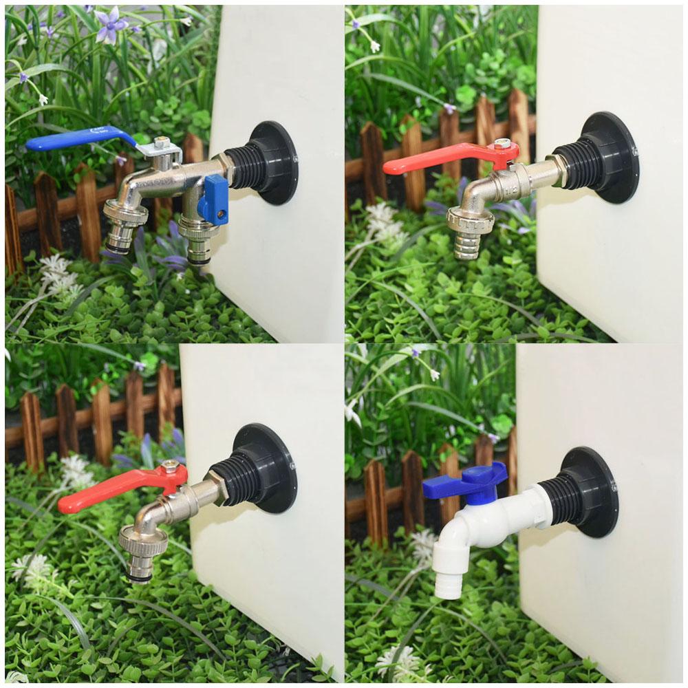 16mm Nipple IBC Tank Tap Adapter Thread Connector Valve 15mm Hose Rainwater Collection Bucket Tap Garden Hose Tank Fitting