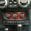 Air Conditioner Switch Decor Cover Trim For Jeep Wrangler JK 11-17 Red Carbon