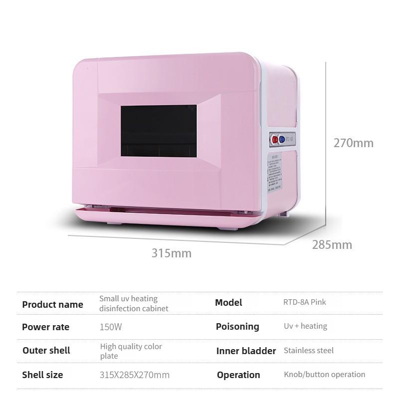Multifunction Ultraviolet Heating Disinfection Cabinet Beauty Salon Wet Towels Heating Cabinet Small Hair Salon Tool Sterilizer