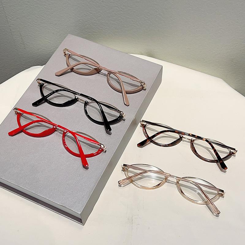Vintage Oval Anti Blue Light Optical Glasses Women Luxury Brand Designer Myopia Customize Prescription Eye Glasses Metal Frame