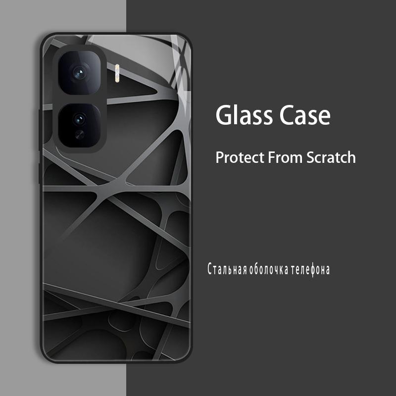 For Vivo IQOO Neo 10 Pro Neo10 Case Cover Tempered Glass Case Hard CoqueBumper For iQOO Z9 Turbo Z9S Pro Z9X Protect Case