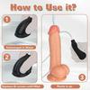 Realistic Water-Spray Silicone Dildo, Soft Skin Feel Penis Toy with Strong Suction Cup, G-Spot & P-Spot Stimulator for Couples