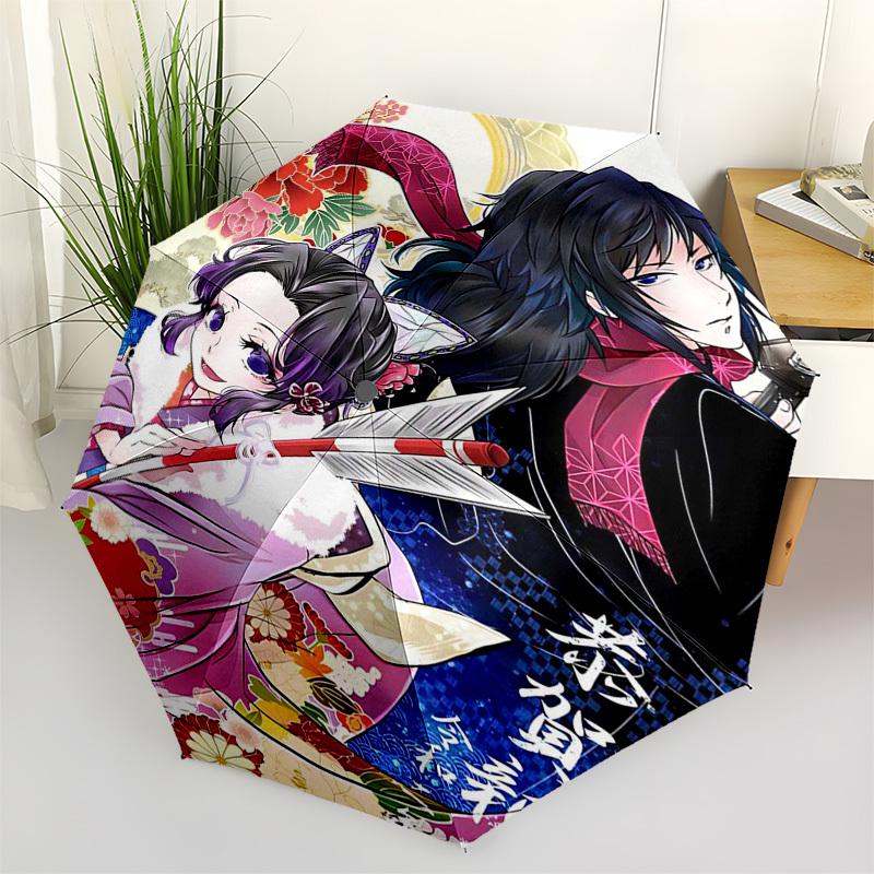 

1pc Kagamine Len & Miku: Outdoor Umbrella - Automatic Opening/Closing, Portable 3-Fold Design, 8-Bone Iron Frame, Festival Gift for Fans, Travelers, D