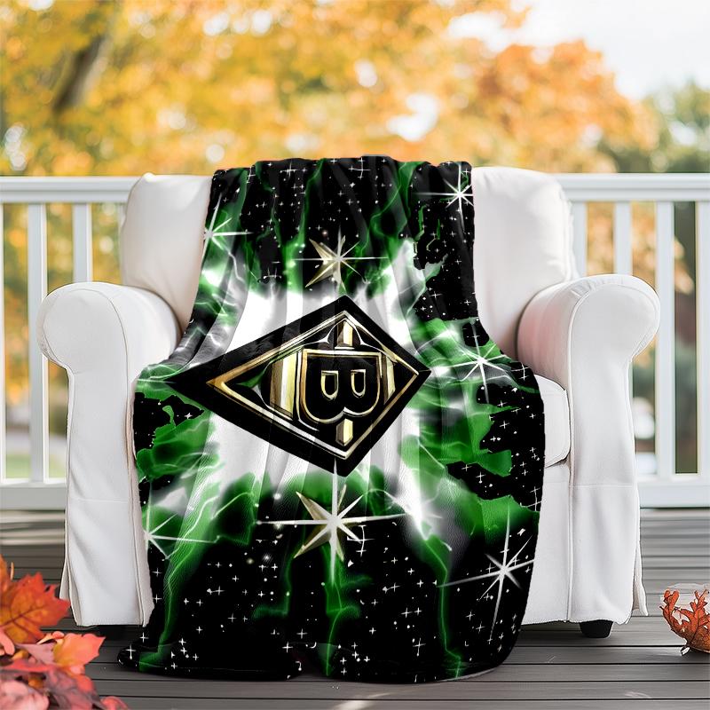 Borussia Monchengladbach Logo Printed Throw Blanket—soft,warm;versatile Blanket for All Seasons—perfect As &air-conditioning Throw,nap Blanket