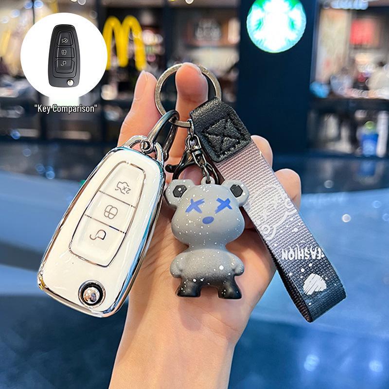 High-Grade Protective Key Shell for Ford Focus, Escort, and Kuga - Unisex