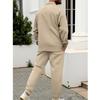 Men's Slim Fit Cardigan Jacket Single-breasted Pocket Long Sleeved Sportswear Elegant Two-Piece Set with Long Pants