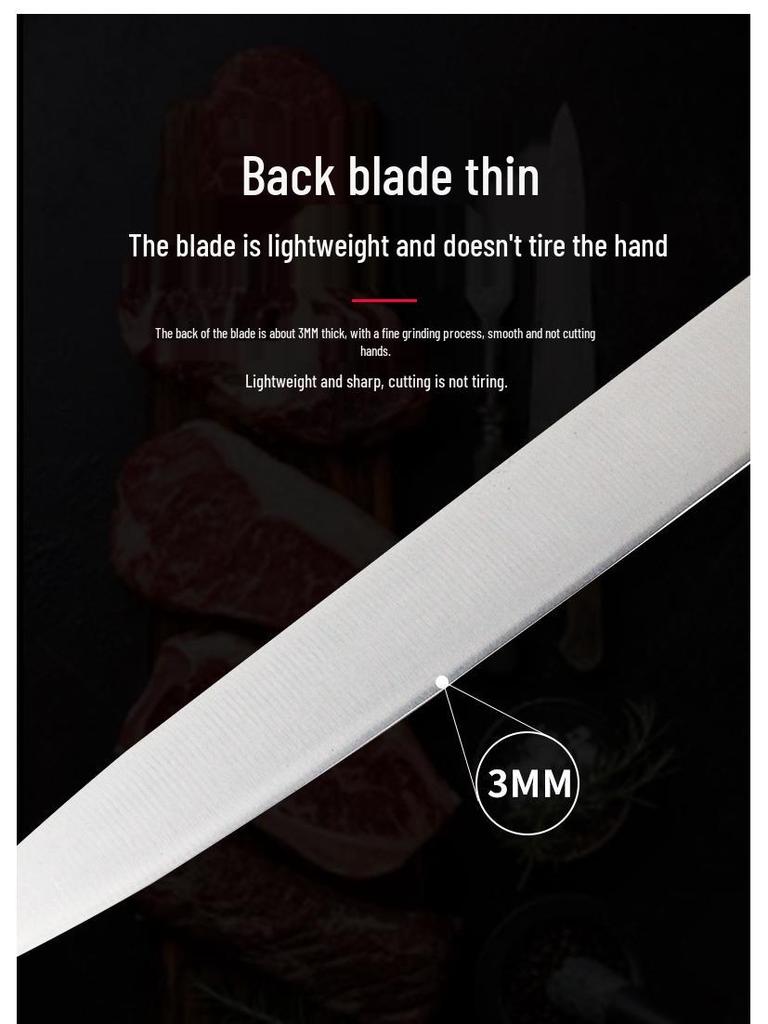 Stainless Steel Outdoor Teppanyaki BBQ Knife and Fork Set for Kitchen and Cooking