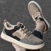 Men's shoes 2025 summer new men's low-top casual board shoes retro fashion British breathable outdoor high-end leather shoes