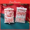 Seasonal Christmas Ornament Beaded Wristband Set With Santa And Snowman For Travelers And Gift Givers