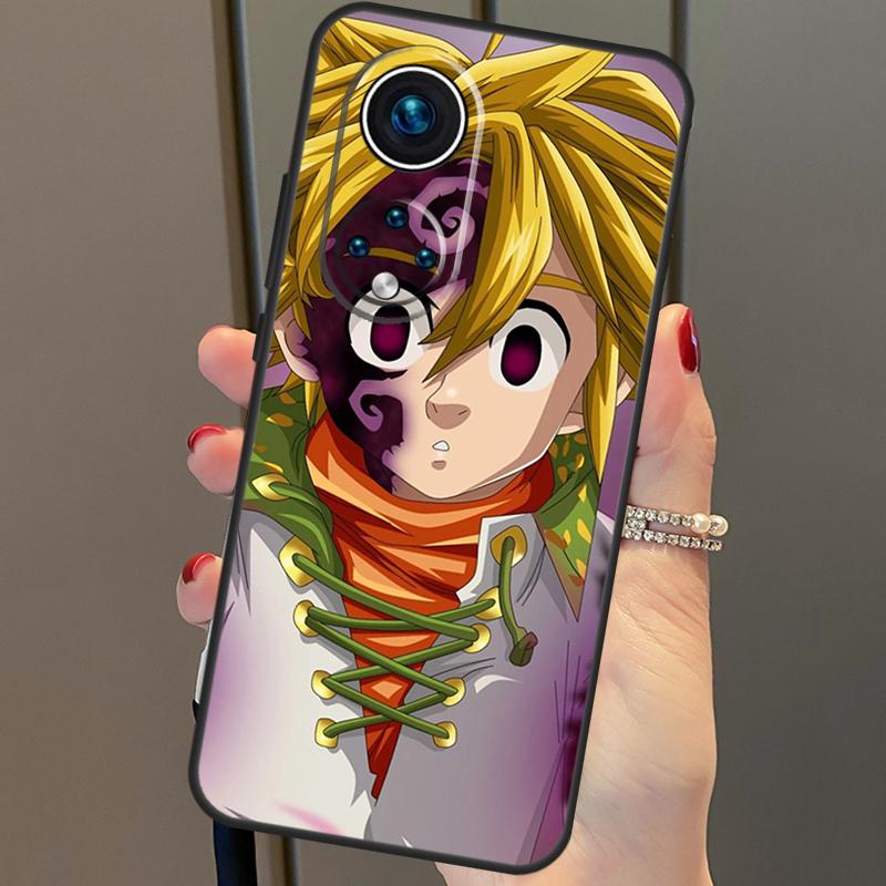 Sieben Todsünden Meliodas Abdeckung für Honor 50 Lite Fall für Huawei P20 P30 P40 Pro Nova 9 5T P Smart 2021 8X 9X 10i
