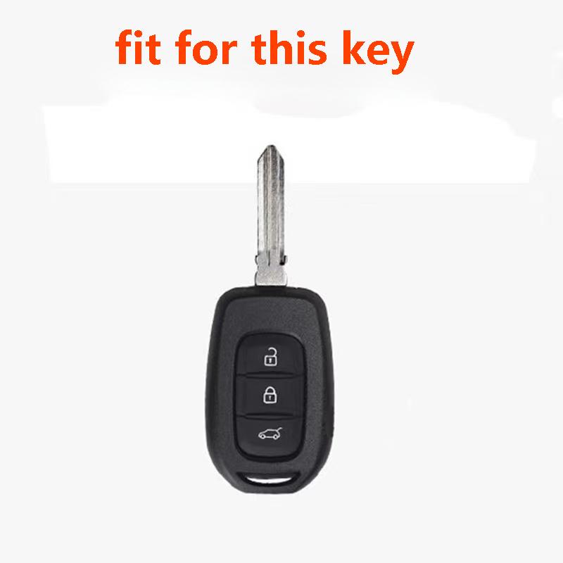 Key Cover For Renault TWingo 3 Duster Clio Logan Stepway For Dacia Logan 2021 Silicone Remote Key Case 3 Buttons Car Key Cover