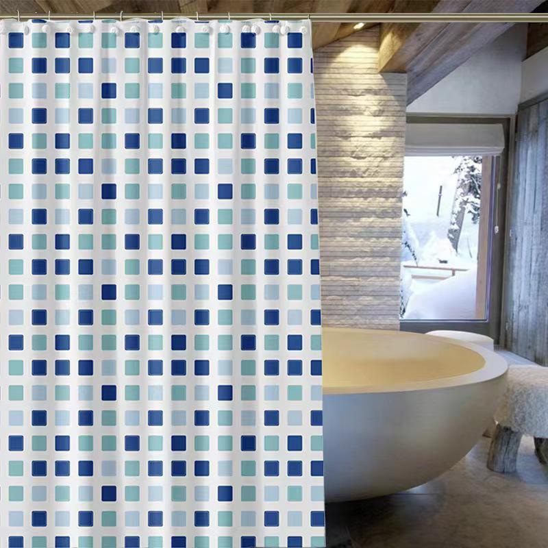 PEVA Waterproof Shower Curtain for Bathroom, 180x200CM Partition, Bathtub & Toilet Divider