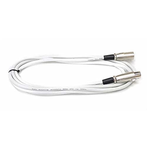 CLASSIC PRO MIX010 White XLR (Male) To XLR (Female) Microphone Cable, 1m, for Canon XLR