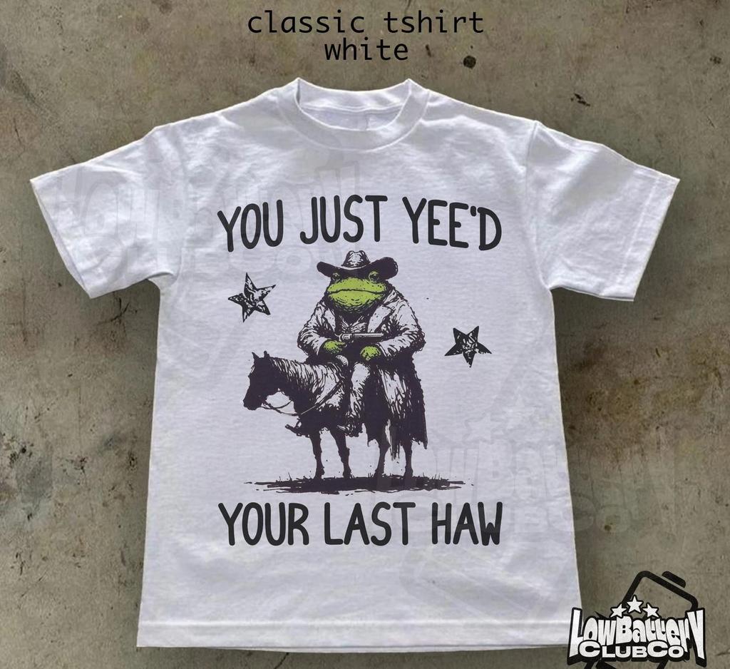You just put on your last "Yay" series shirt and the funny frog cowboy-style exp