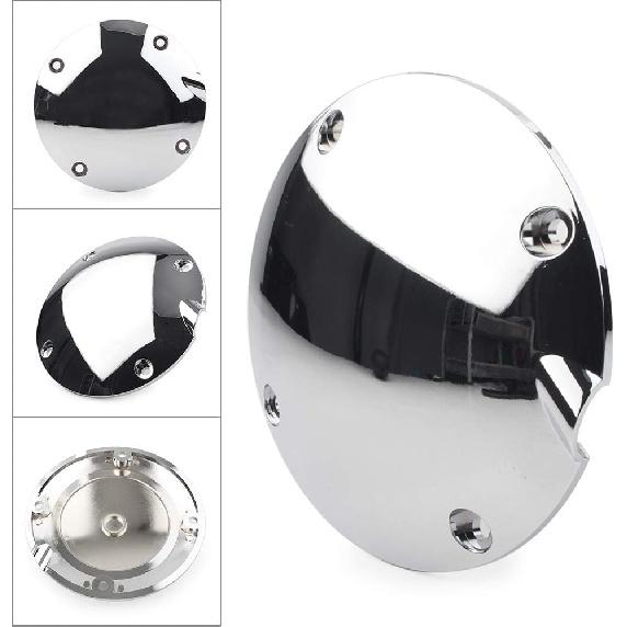 GZYF 4 Holes Timing Points Cover, Motorcycle Domed Ignition Engine Cover for Harley Davidson for Sportster XL1200 883 1994-2003