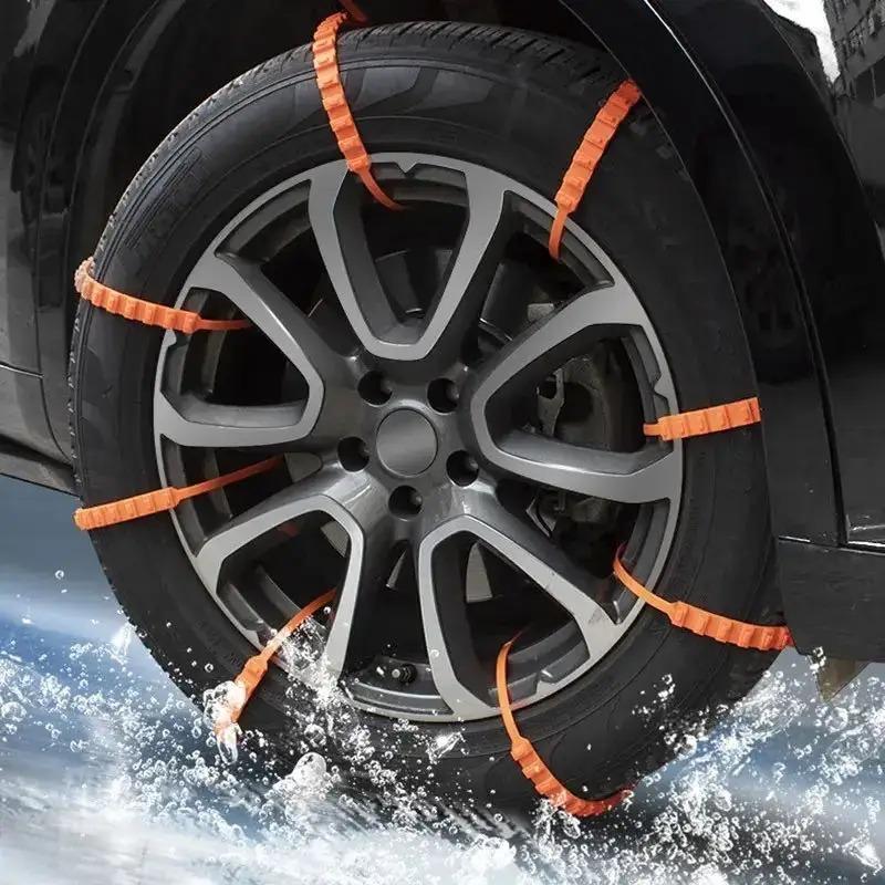 10/20/40 Pcs Car Tire Chain Snow Anti-Skid Tyre Cable Ties Winter Outdoor Snow Tire Tyre Anti Skid Chain Emergency Car Accessony