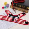 Abbigliamento per Cani Animali Domestici Morbido Traspirante Stile Marinaio Set Guinzaglio per Cani Piccoli Medi Chihuahua Cucciolo Collare Gatto Animale Domestico Cane Pettorina Guinzaglio