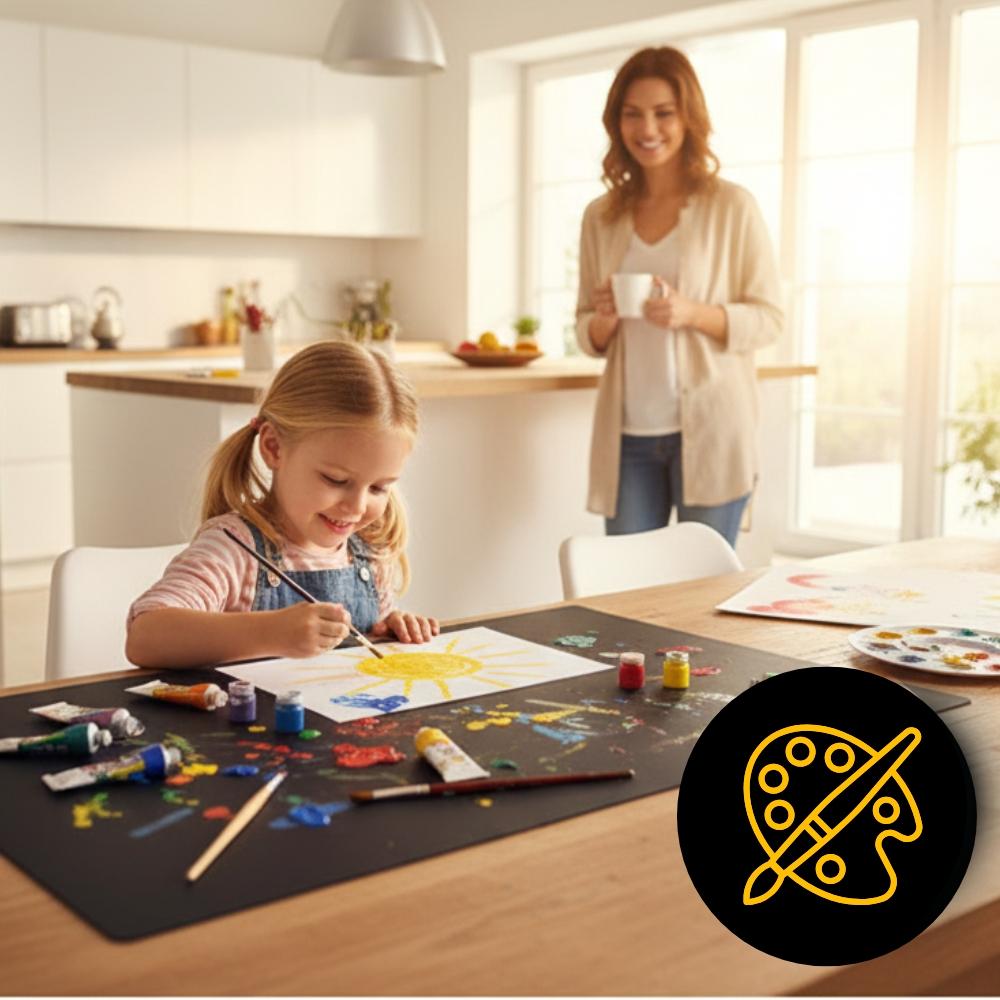 Protective mat 0.5mm 60x120cm black