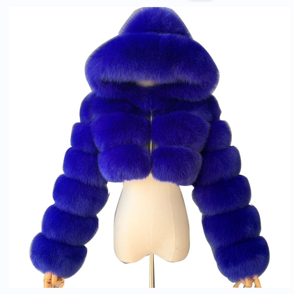 New European & American Short Faux Fur Coat