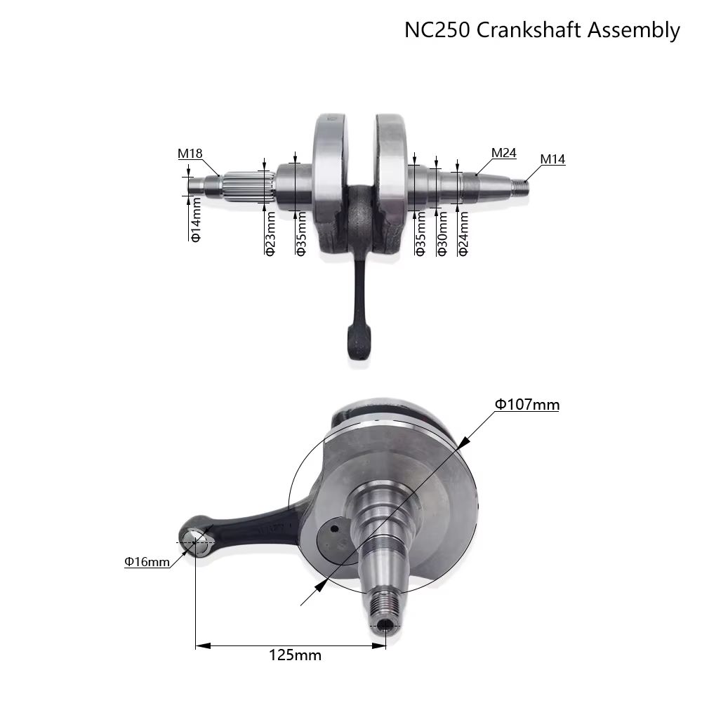 For ZHONGSHEN NC250 NC450 Crankshaft Assembly Motorcycle Engine Connection Rod AVANTIS ENDURO MOTOLAND BRZ KAYO BSE GR7/8 Bikes