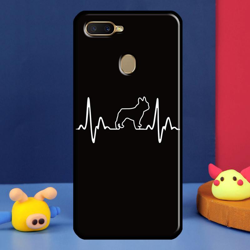 Cute French Bulldog For Oppo A54 A57 S A78 A58 A98 A5 A9 A91 A15 A16 A17 A52 A72 A76 A96 A74 A94 A77 Phone Case