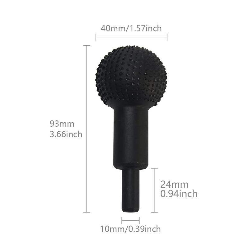 Ball Gouge Sphere Rotary Burr for Wood Grooves Carved Stuff Angle Grinding for H