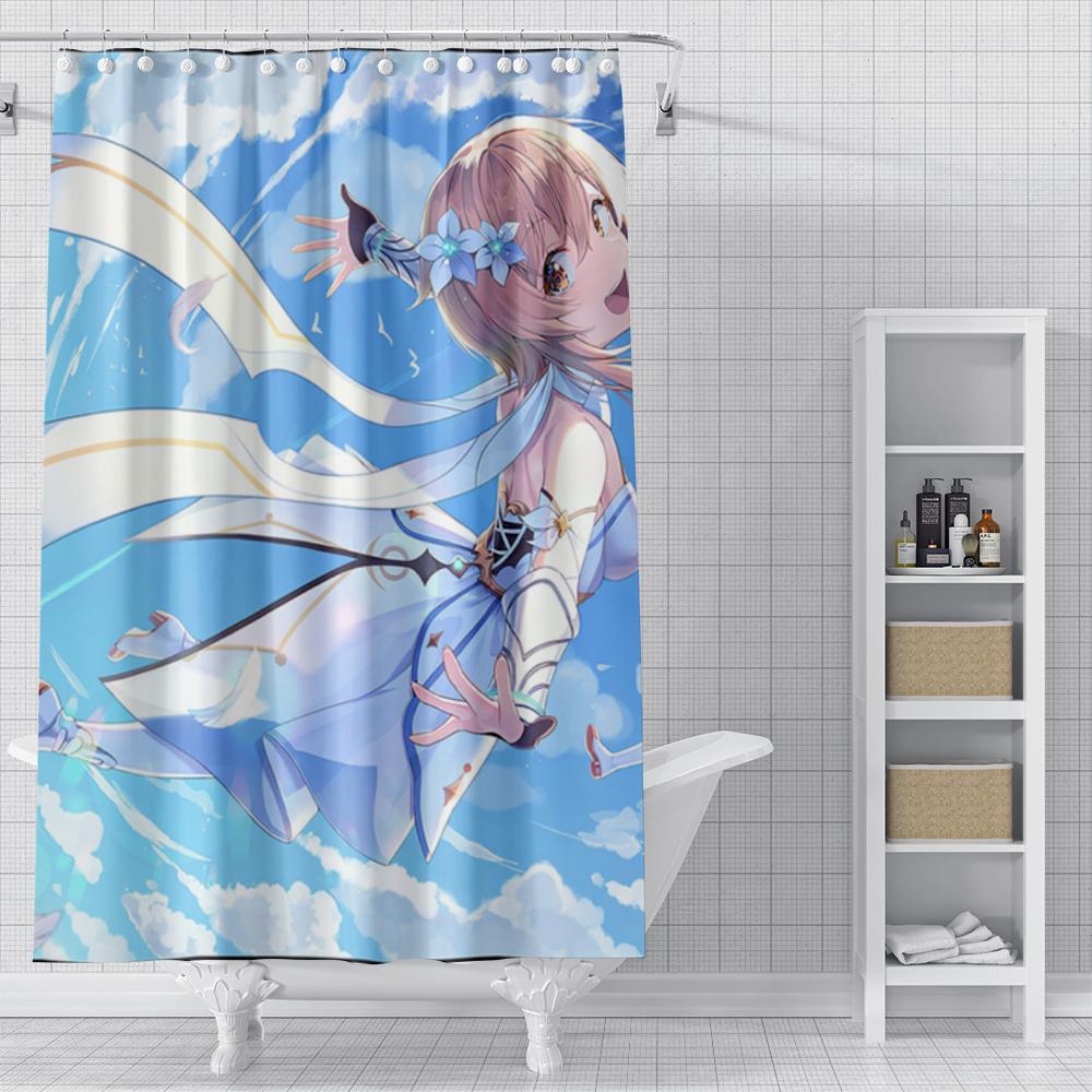 Home Duschvorhänge Für Badezimmer Landschaft Tiere Wasserdichter Stoff Badezimmervorhänge Moderner Duschvorhang 180X200 240X200