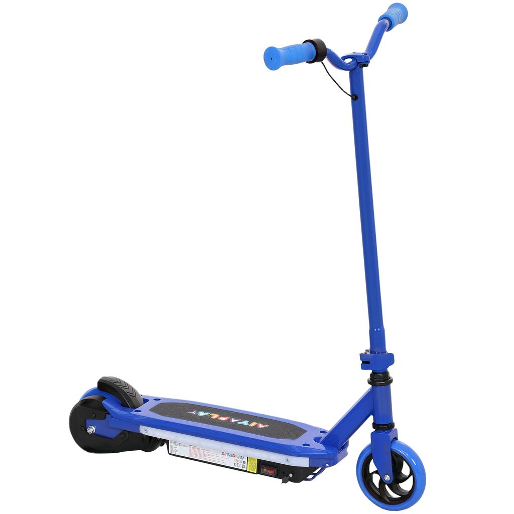 Electric Scooter for Kids 6-14 Years, with Colourful Lights, Blue