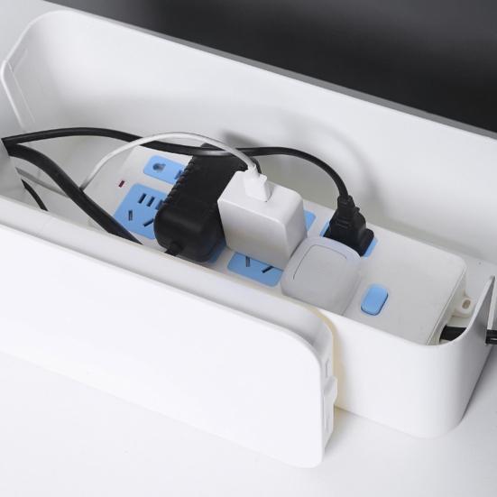 Power Strip Box Waterproof Dust-proof Wire Management Plastic Desktop Charger Socket Organizer Home Supplies