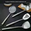 Durable Stainless Steel Frying Spatula Ladle Slotted Spoon Spatula Long Handle Kitchen Gadgets Kitchen Cooking Utensil