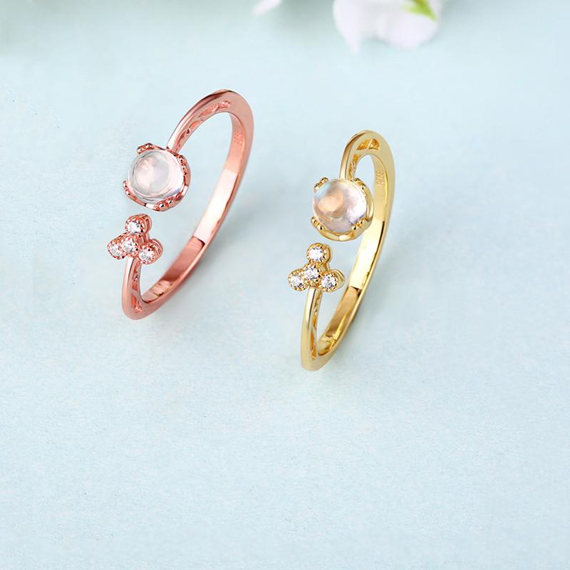 Tancise Classic 925 Sterling Silver  4*4 Pink Quartz Ring Ladies Jewelry Wedding Promise Party Gift